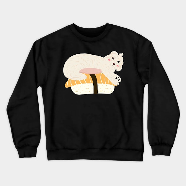 Pup Sushi Crewneck Sweatshirt by PatternbyNOK